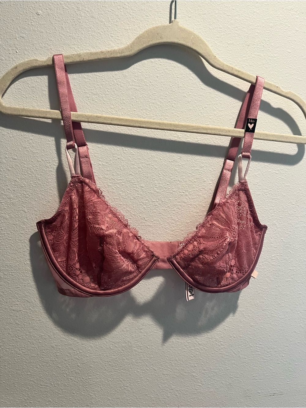 Victoria's Secret Pink Lace Demi Bra